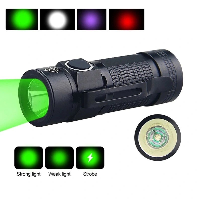 Flashlight Outdoor Waterproof Light Camping LED Portable Clip