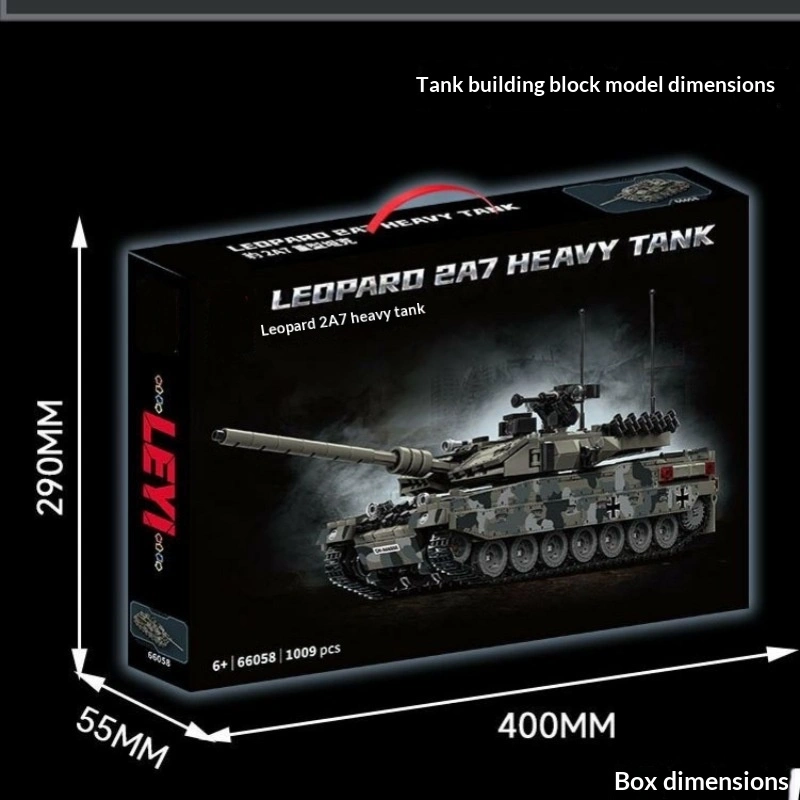 Chinese Building Blocks Military Tank Model Assembly Toy