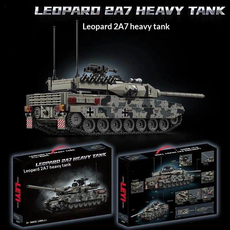 Chinese Building Blocks Military Tank Model Assembly Toy