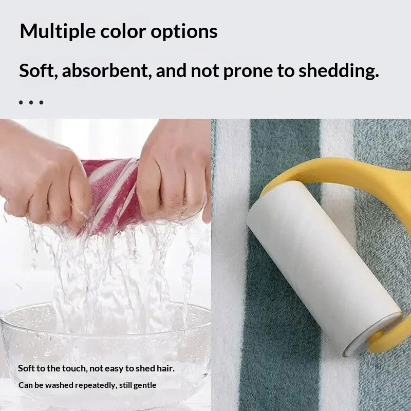 Wide And Narrow Striped Towel Set Coral Fleece Bath Towel