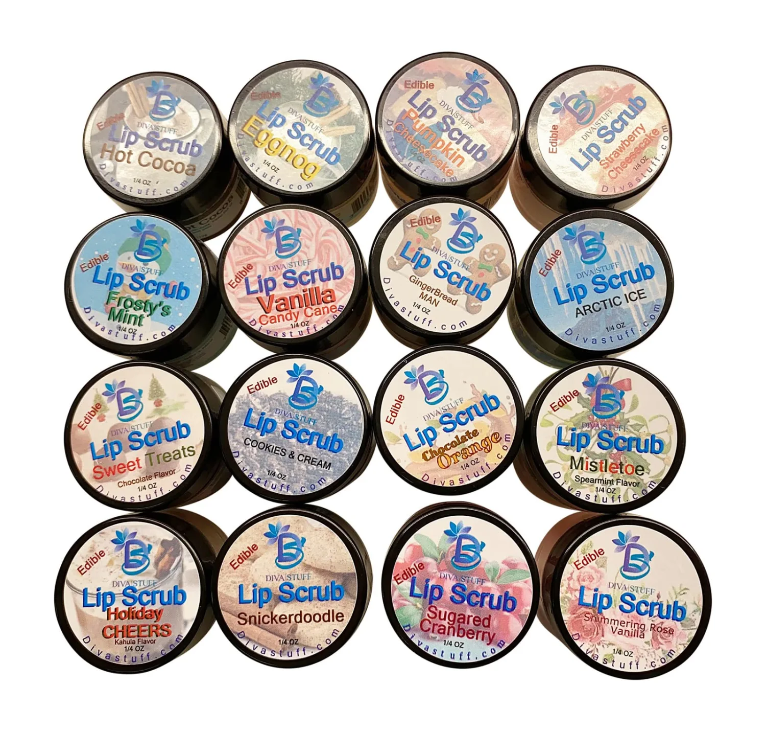 Diva Stuff Ultra Hydrating Lip Scrub for Soft Lips, Gentle Exfoliation, Moisturizer & Conditioner, ¼ oz - Made in the USA (Strawberry Cheesecake)