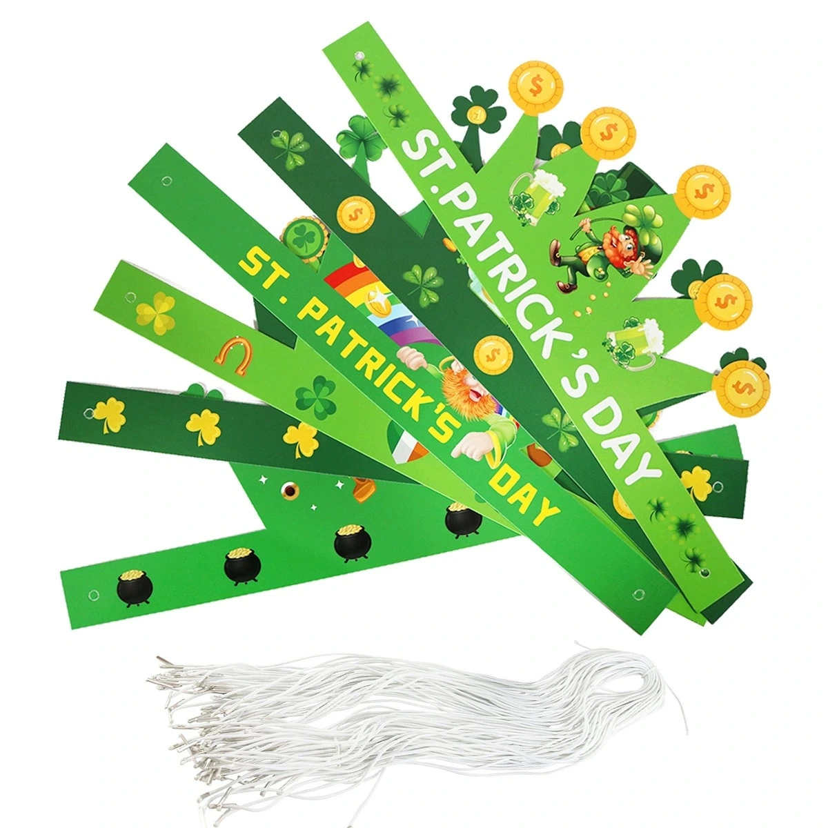 St Patrick's Day Hat Decorated With Shamrock Party Hat