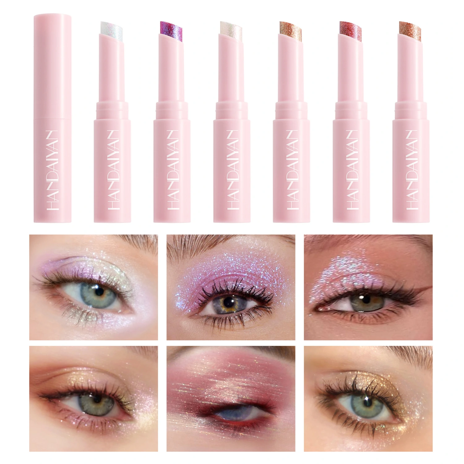 Jelly Highlighter Stick Ultra-fine Waterlight Eyeshadow Super Fine Shimmer Multi-color