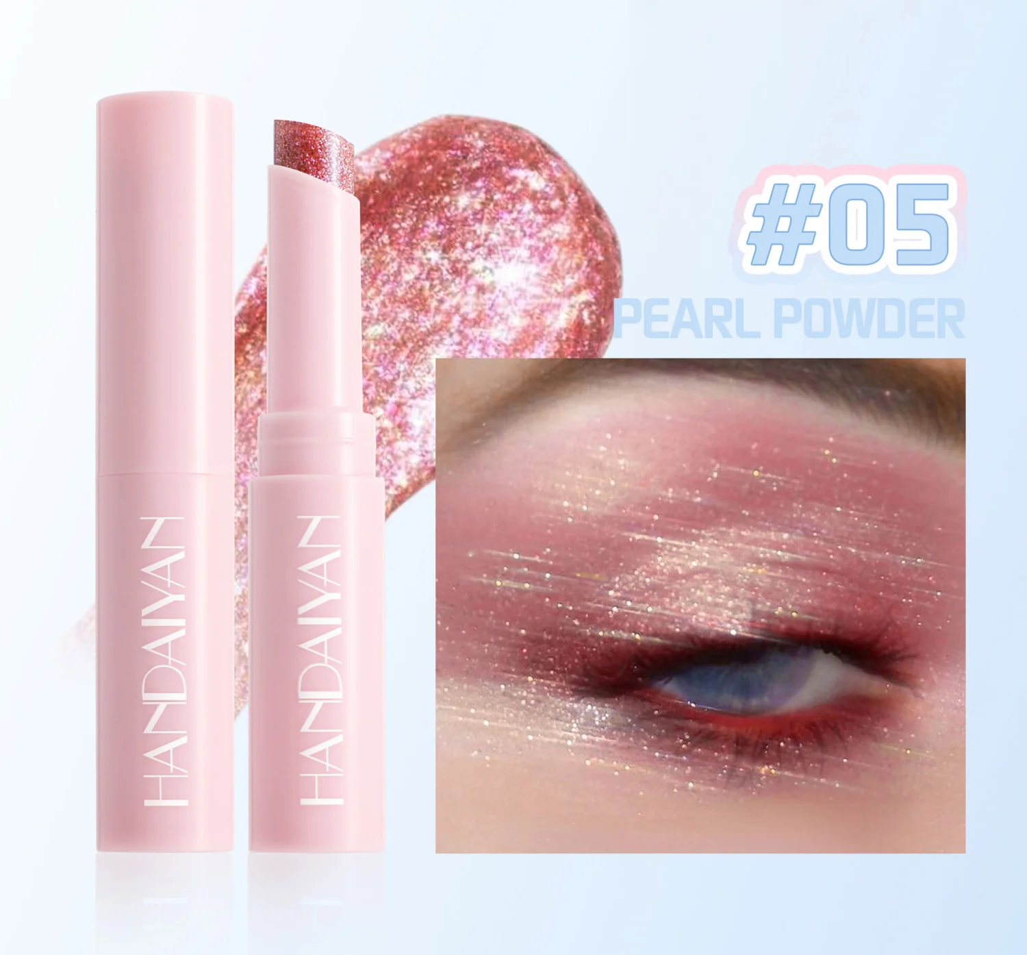 Jelly Highlighter Stick Ultra-fine Waterlight Eyeshadow Super Fine Shimmer Multi-color