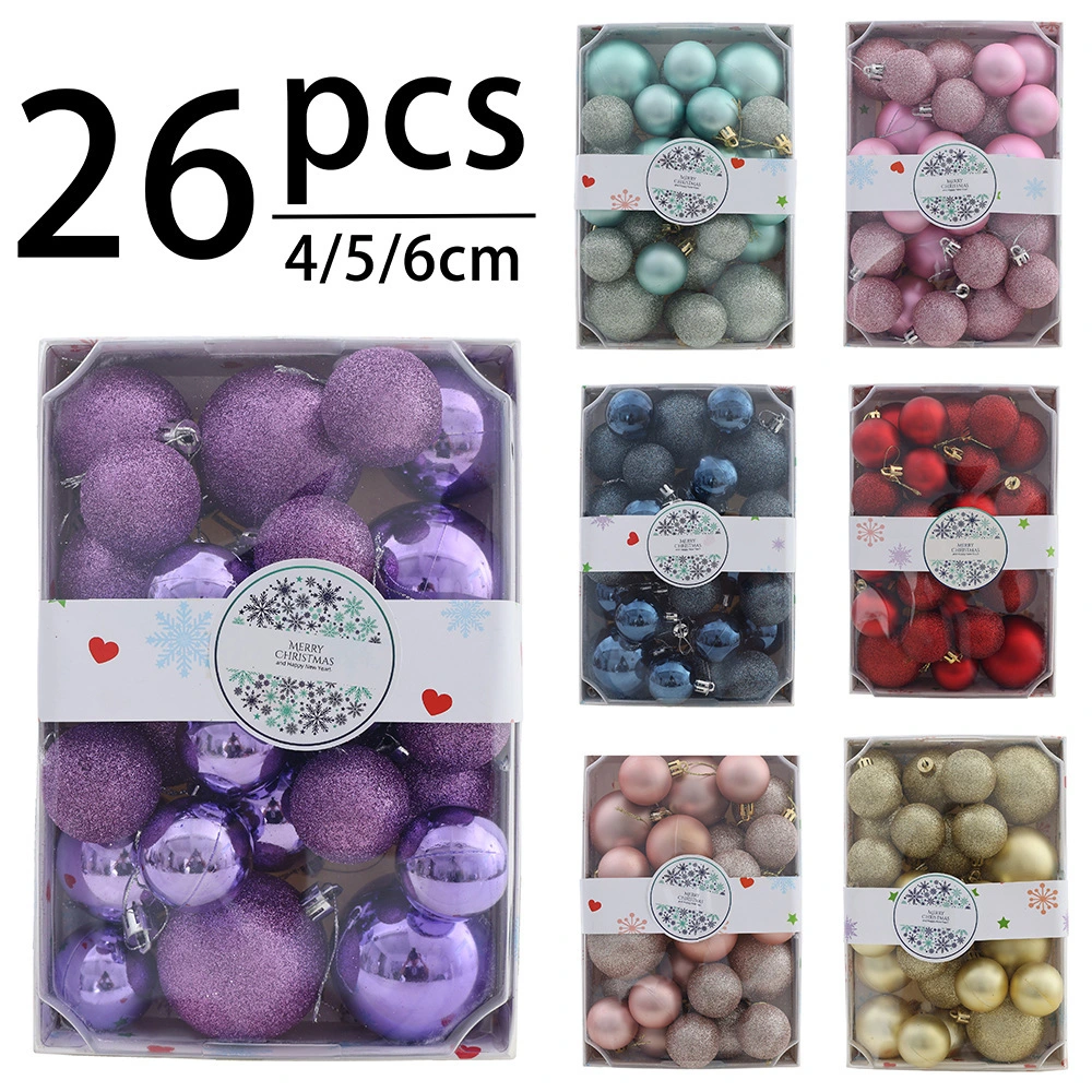 26PCS Cake Box Set Electroplated Powder Hanging Decoration Venue Layout