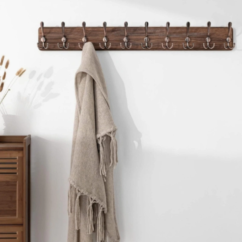 Pine Wood Bedroom Entrance Hall Living Room Door Hook Hanger