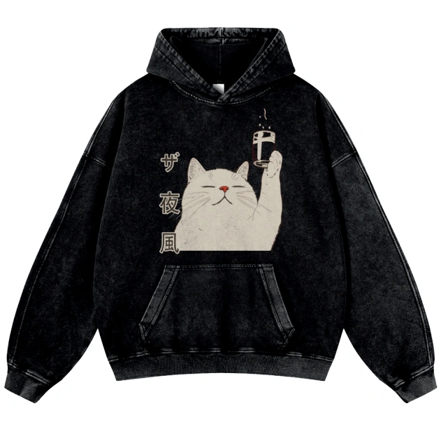 Heavyweight Washed Vintage Loose Oversized Sweatshirt