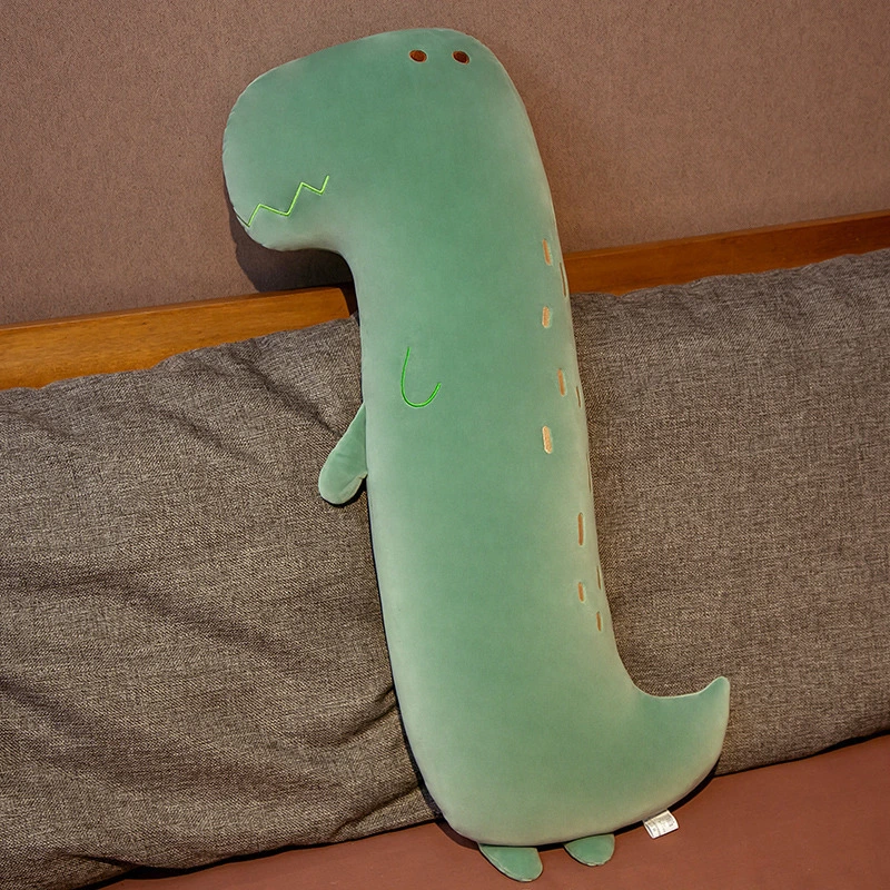 Dinosaur Long Pillow Plush Toy Doll Bed Leg Clamp Sleeping Cloth Birthday Gift For Boys And Girls