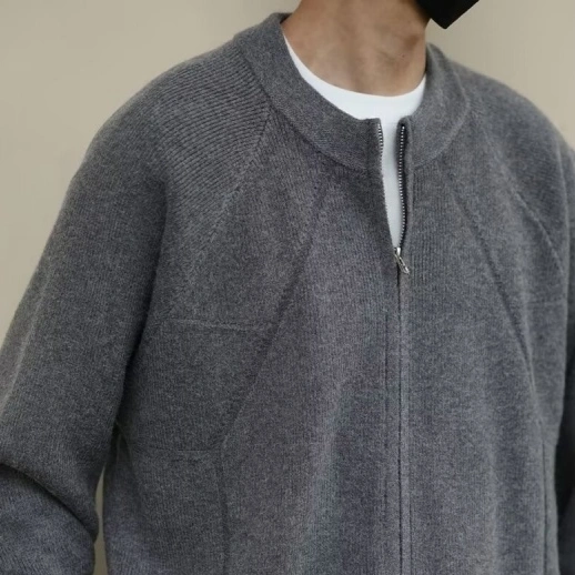 Knitted Cardigan Coat For Men