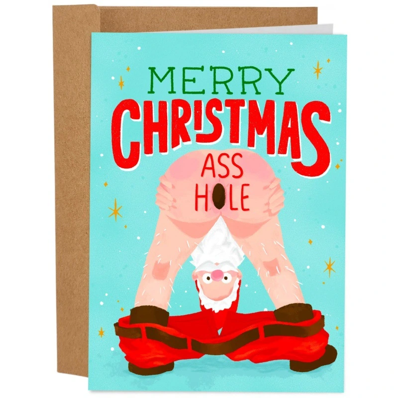 Vulgar Greetings Funny Humor Christmas Cards