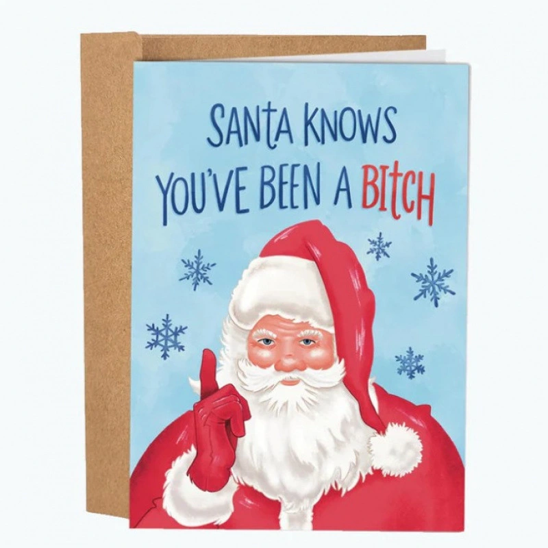 Vulgar Greetings Funny Humor Christmas Cards