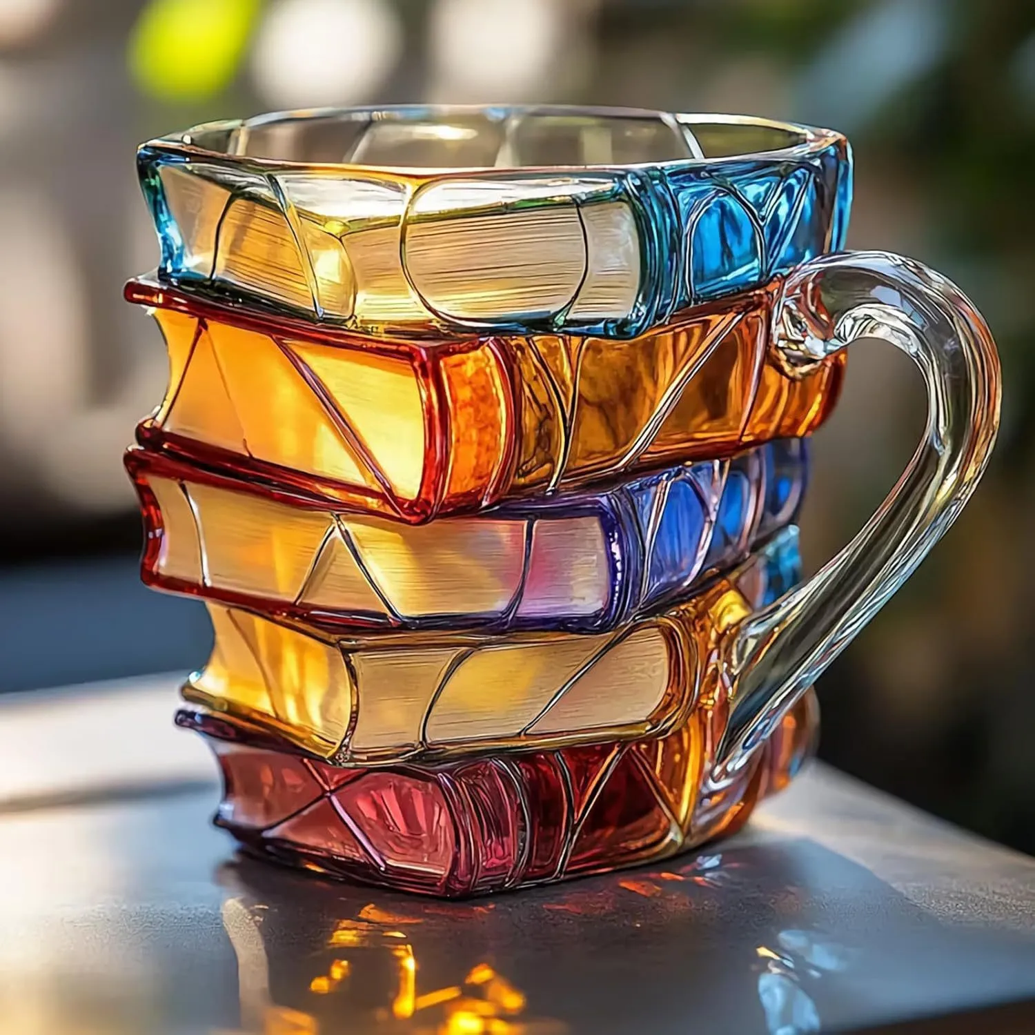 Painted Book Mug 3D Painted Book Coffee Cup