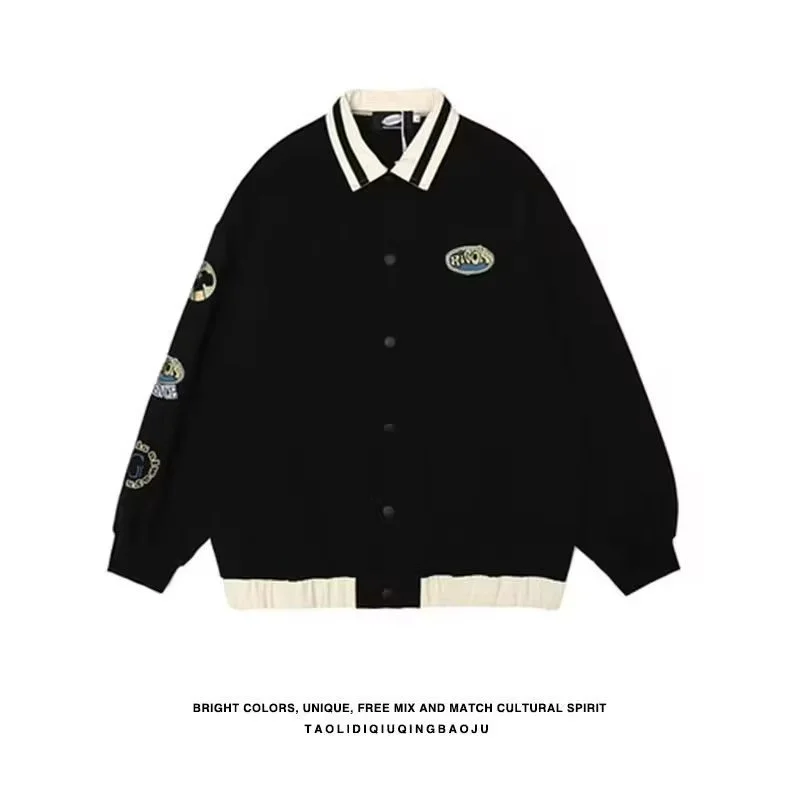 Street Couple Patchwork Jacket Women