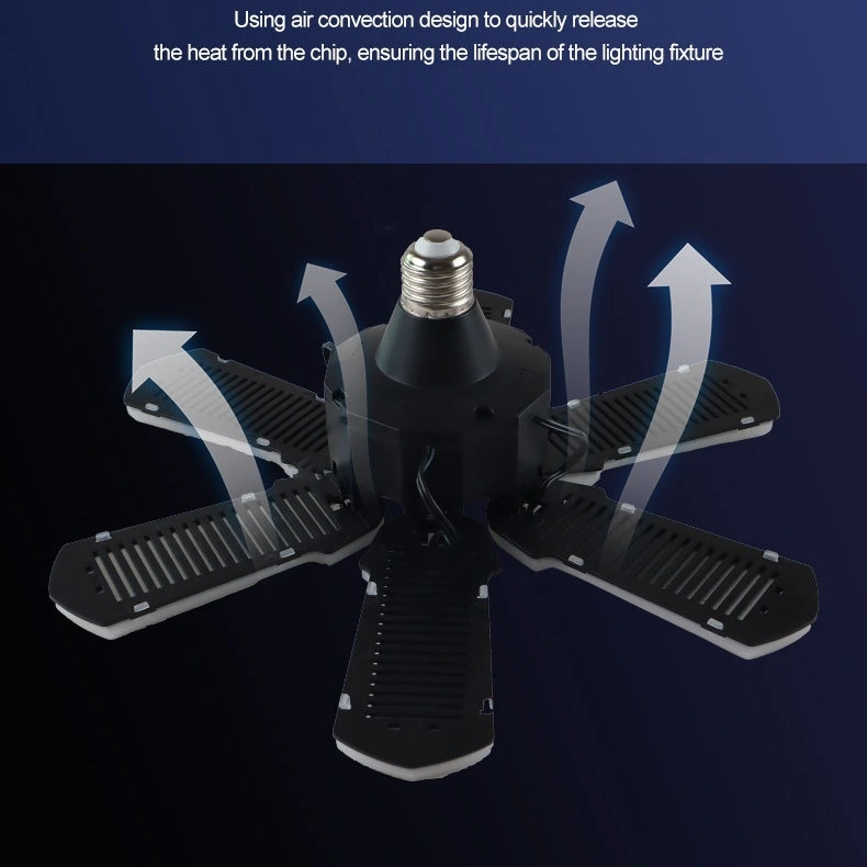 LED Garage Deformation Folding 6-leaf Lighting Industrial And Mining Lamp