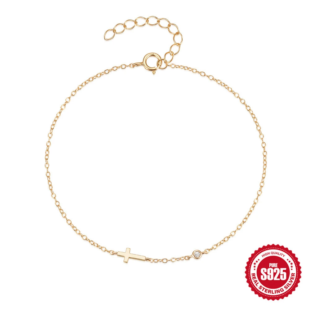 European And American Fashion Minimalist Everyday Joker S925 Sterling Silver Bracelet