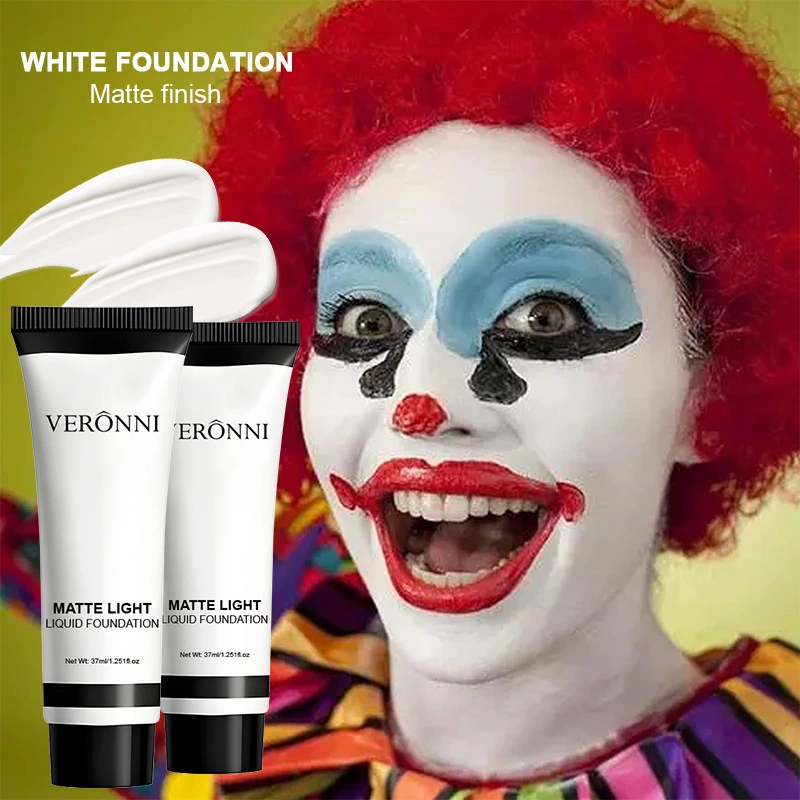 Pure White Foundation COS Stage Makeup Concealer Long-lasting And Smudge-proof
