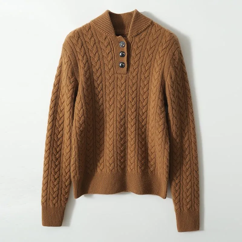 Women's Thickening Stand Collar Bottoming Sweater