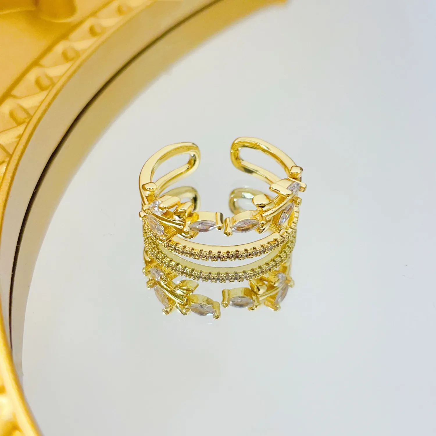 Women's Versatile Fashion Japanese And Korean Style Leaf Ring