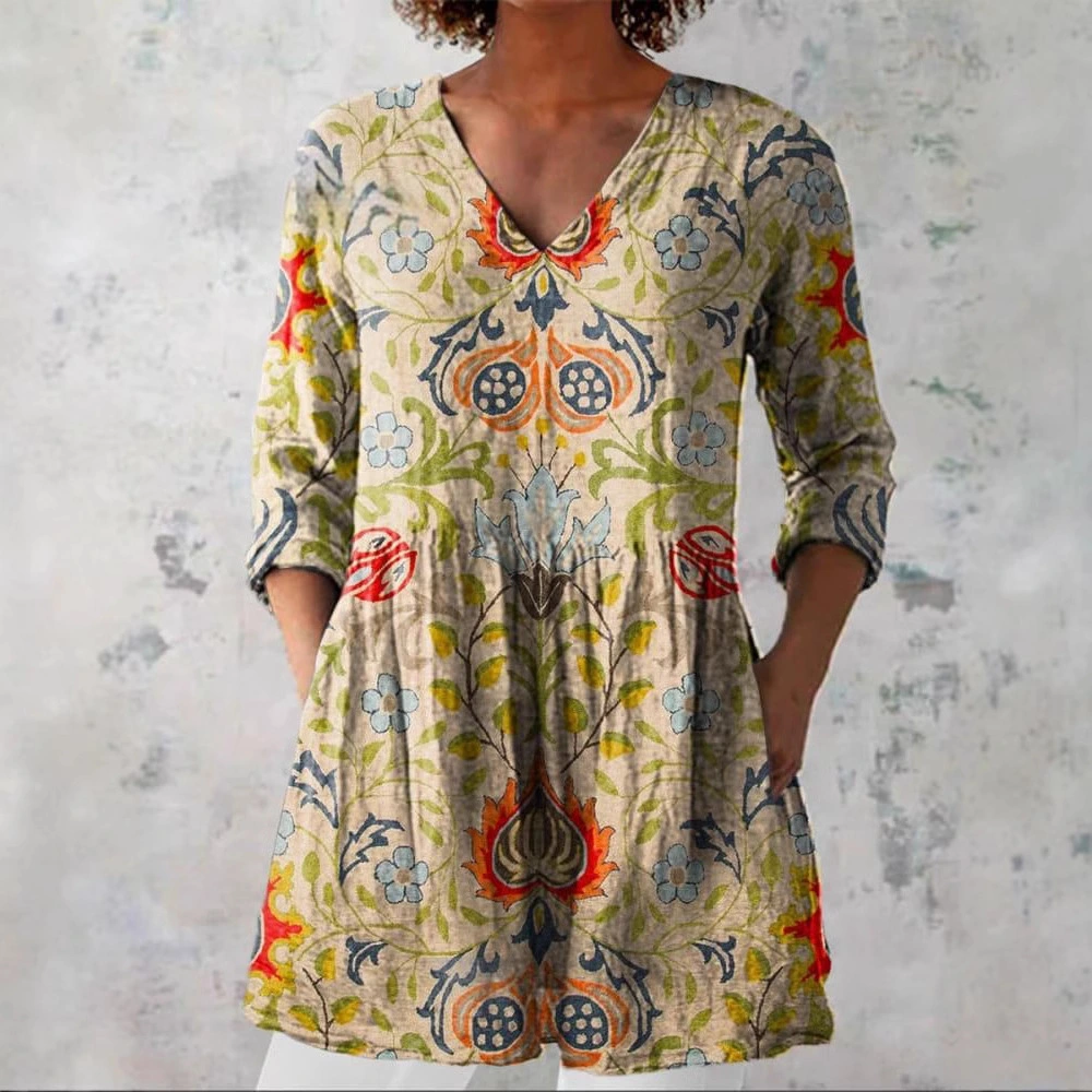 Women's European And American 3D Digital Printing Top