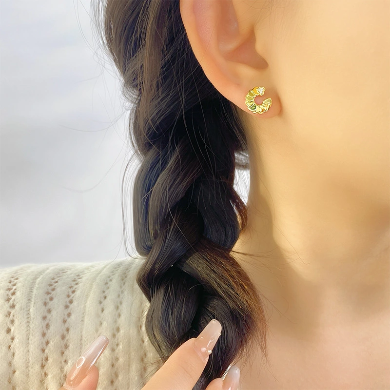 Romantic Heart Earrings Women S925 Sterling Silver