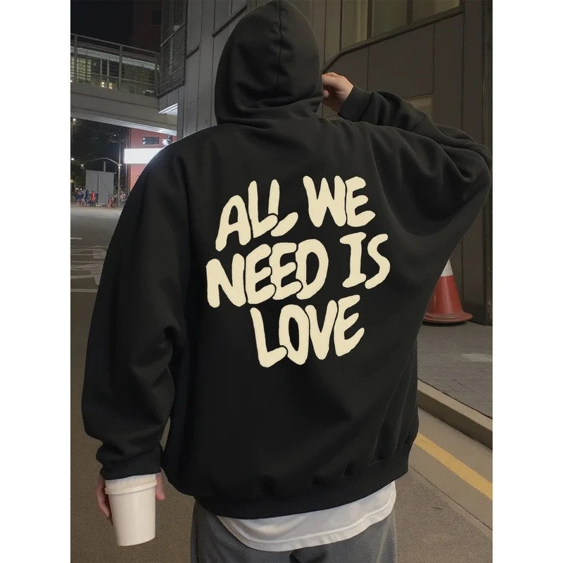Hoodie For Men Setwear All We Need Is Love