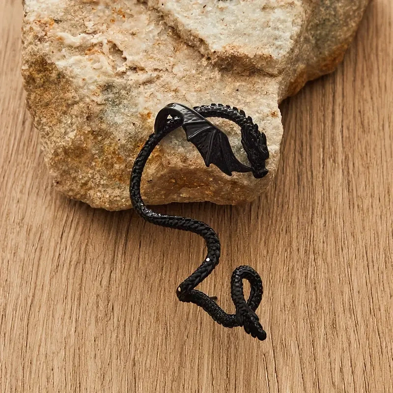 Women's Vintage Winding Clip-on Dragon Earrings