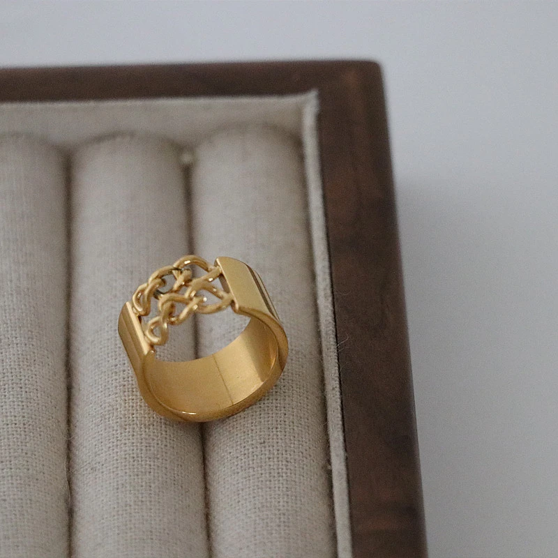 European And American Style Minimalist Titanium Steel Ring