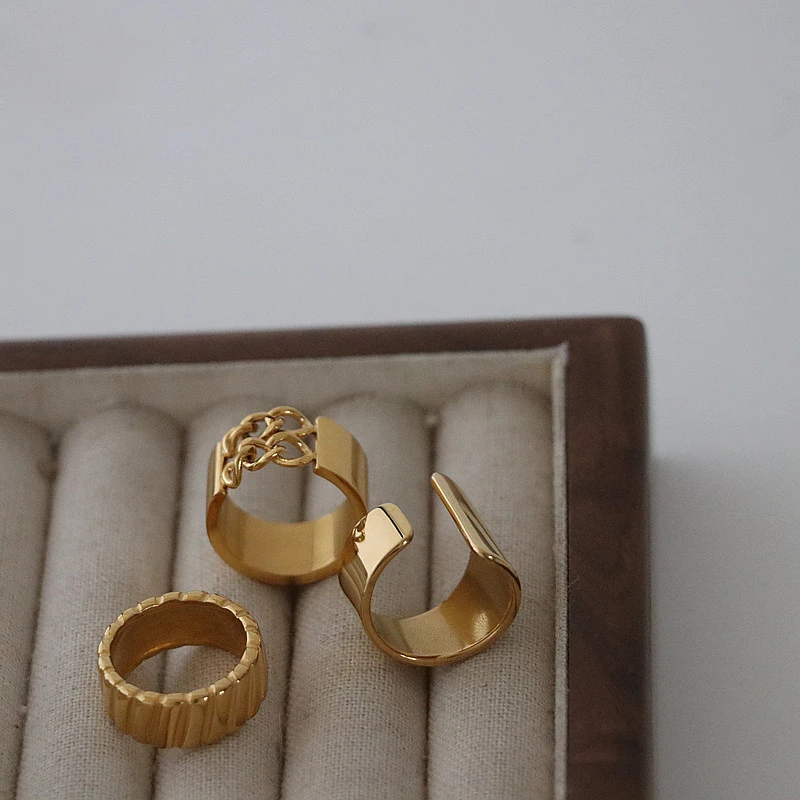European And American Style Minimalist Titanium Steel Ring