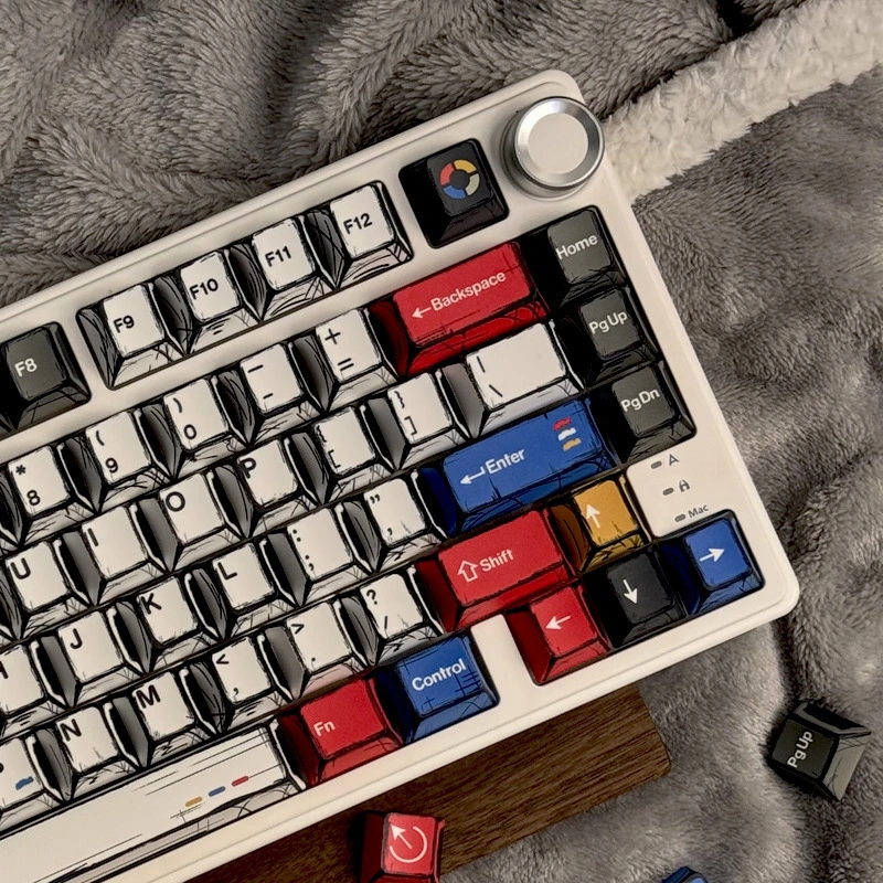Manga Baihun Light Keycaps Original Factory Height 136 Keys