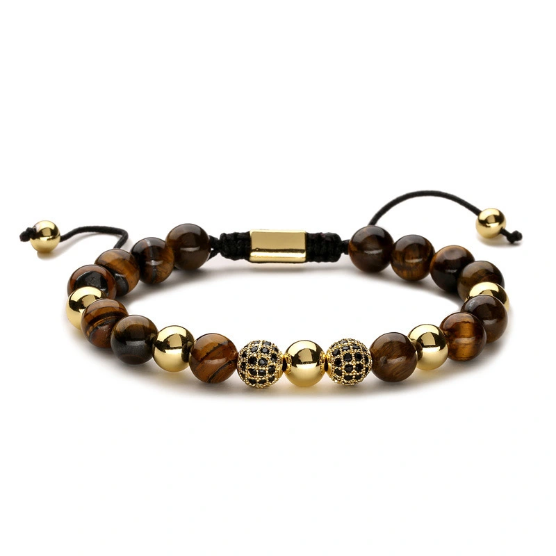 Colorful Tigereye Beaded Weave Bracelet