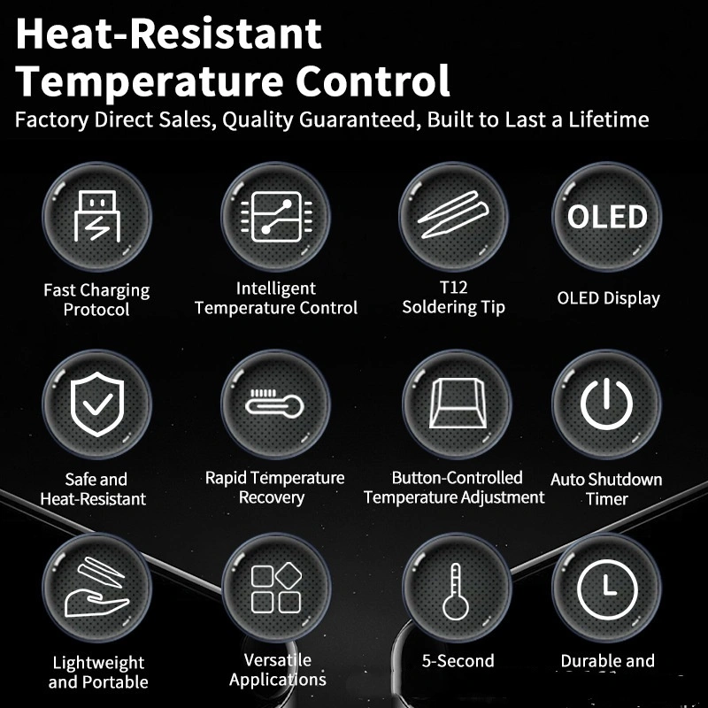 Smart Constant-Temperature Soldering Iron High-Power 96W Compact Soldering Pen