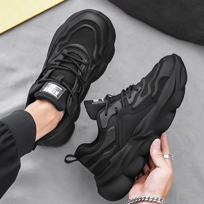 Lightweight And Breathable Men's Thick-soled Height-increasing Sneakers