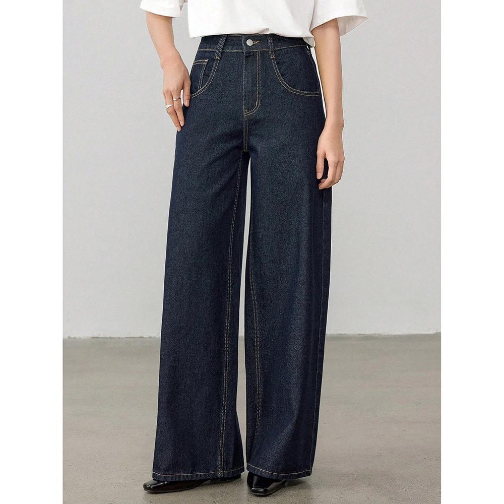 Women's Vintage High Waist Straight Leg Jeans