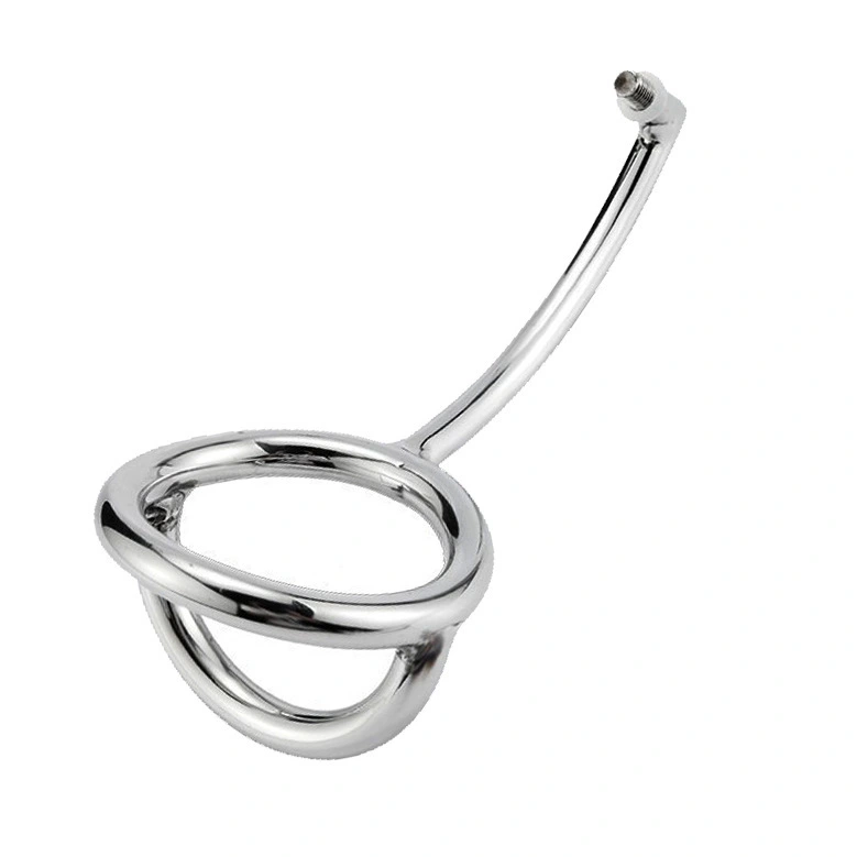 Metal 15-inch Ring Hook Sperm-locking Ring Dual-use Plug Dilation Toy For Men