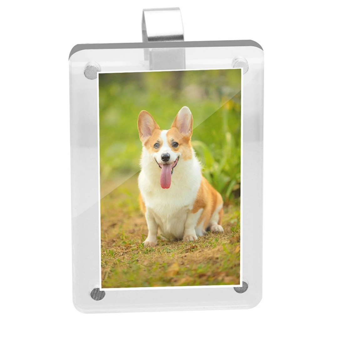 Acrylic Magnetic Photo Frame Car Sunshade Clip