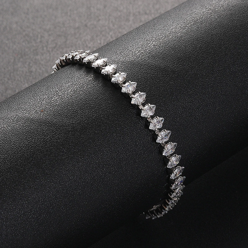 Water-drop Full-diamond Bracelet For Women Featuring Zirconlight Luxury With A Premium Sophisticated Vibe