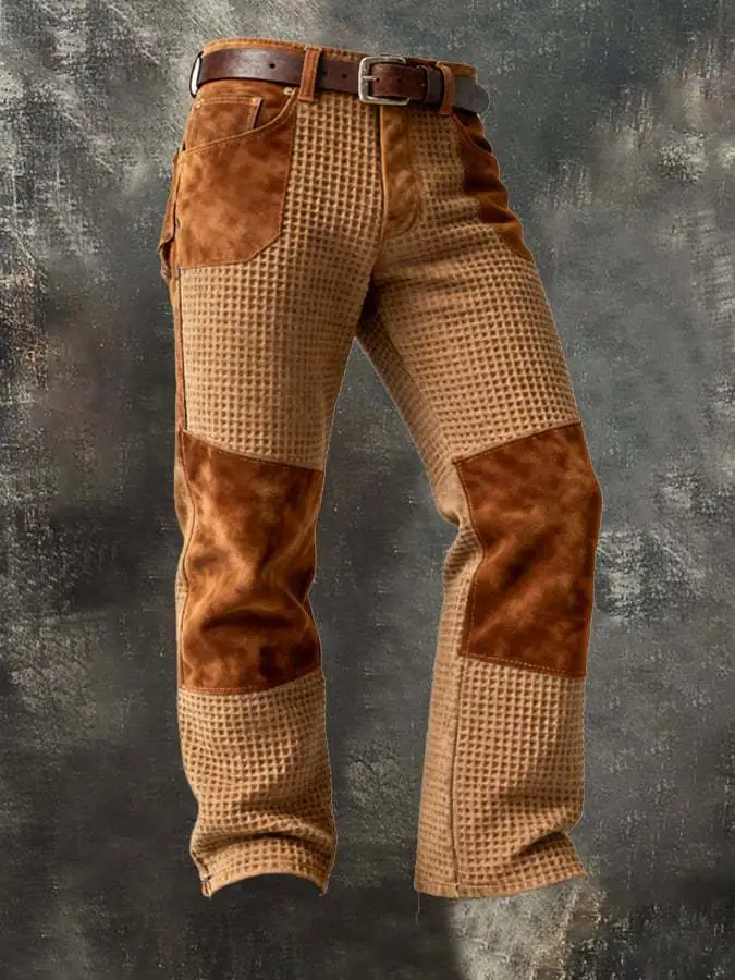 Punk Men's Vintage Work Pants