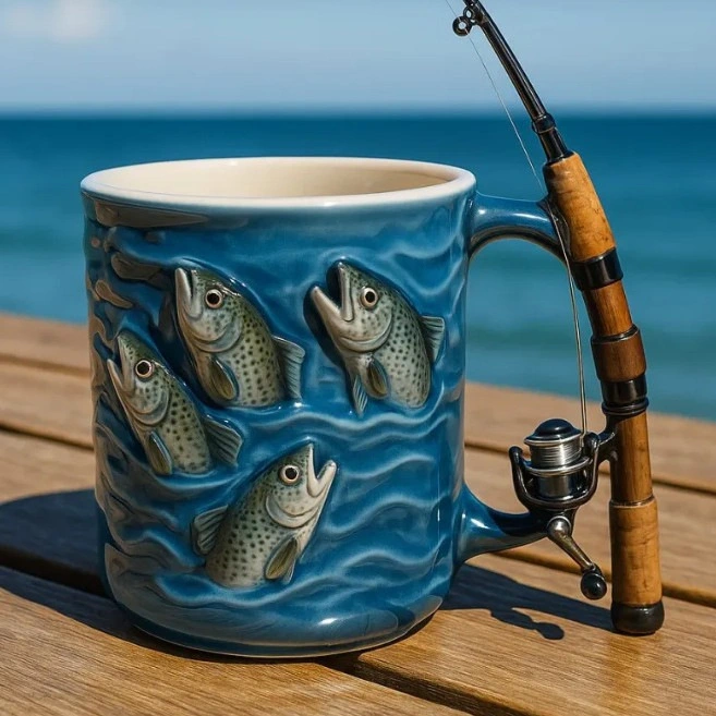 Creative Mug Designed For Fishing Enthusiasts