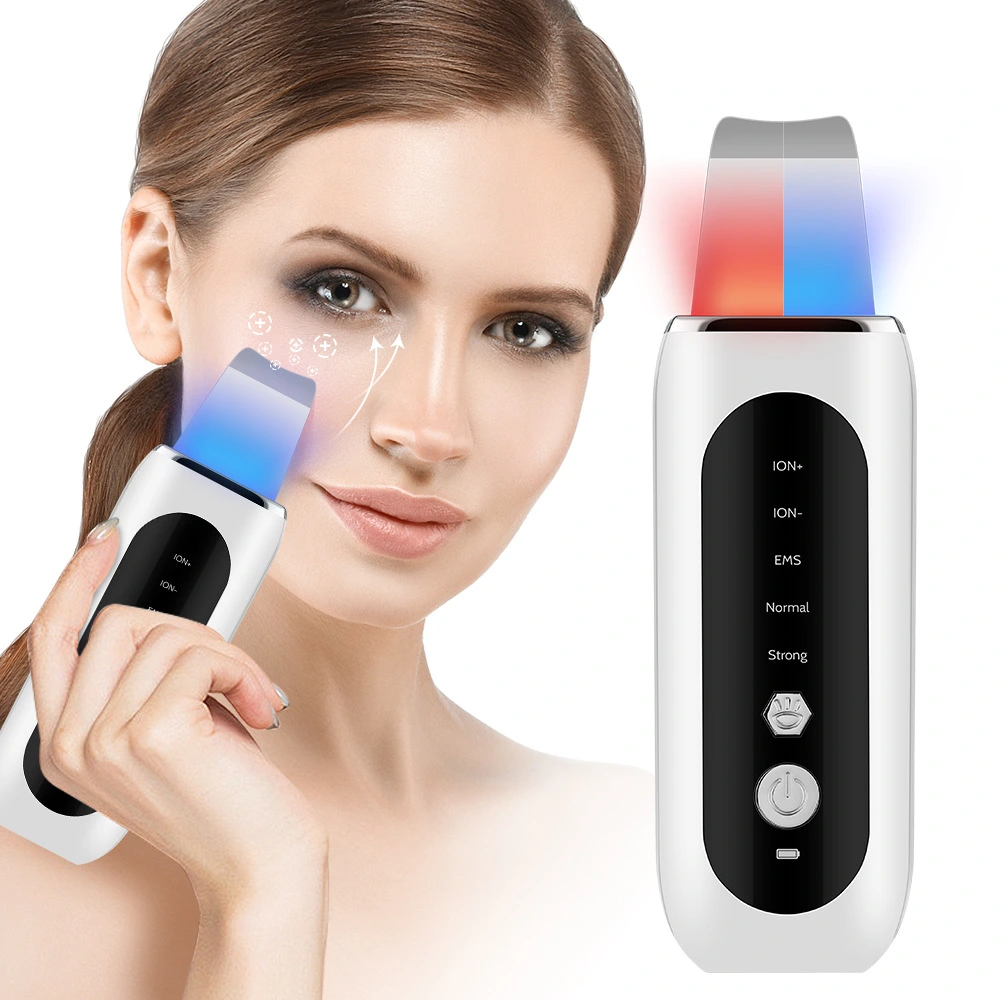 Ultrasonic Skin Spatula Facial Pore Blackhead Cleaning Instrument Facial Cleansing Beauty Device Skin Spatula