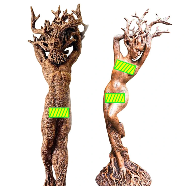 Tree Root Forest Goddess Statue Resin Craft Ornament