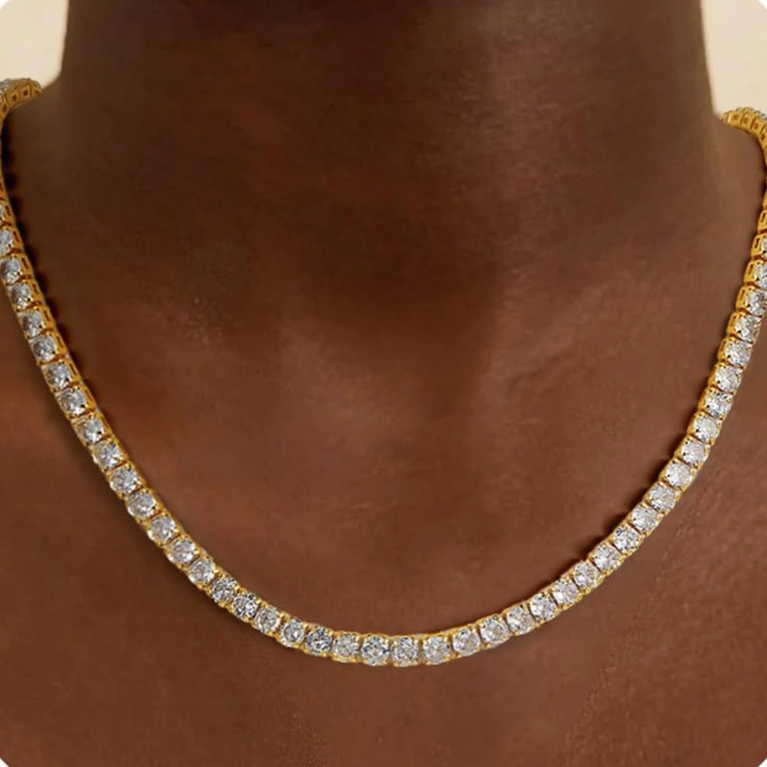 Popular Double-oval-overlapping Pendant Necklace