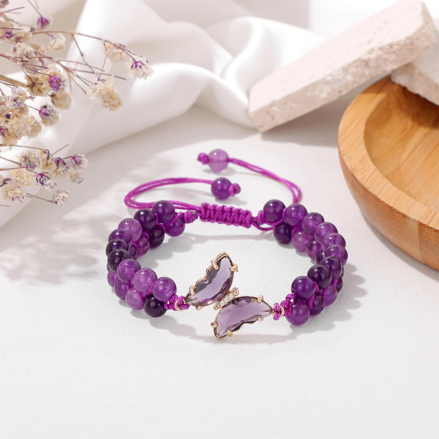 Irregular Natural Pebble Bead Bracelet
