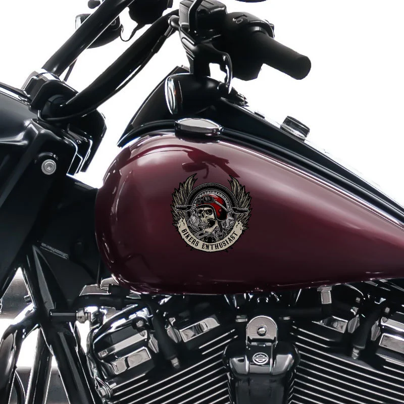Motorcycle Retro Helmet Sticker Creative Scratch Sticker