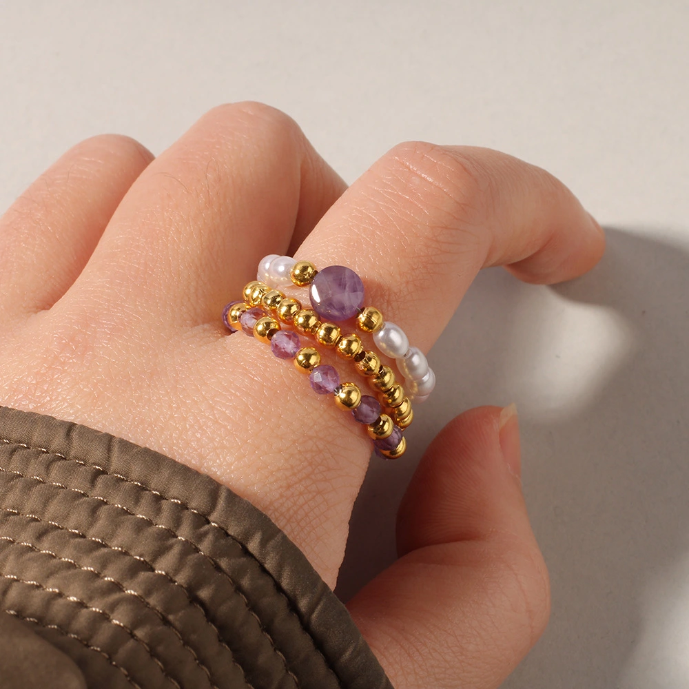 Vintage Red Agate Natural Stone Ring For Women
