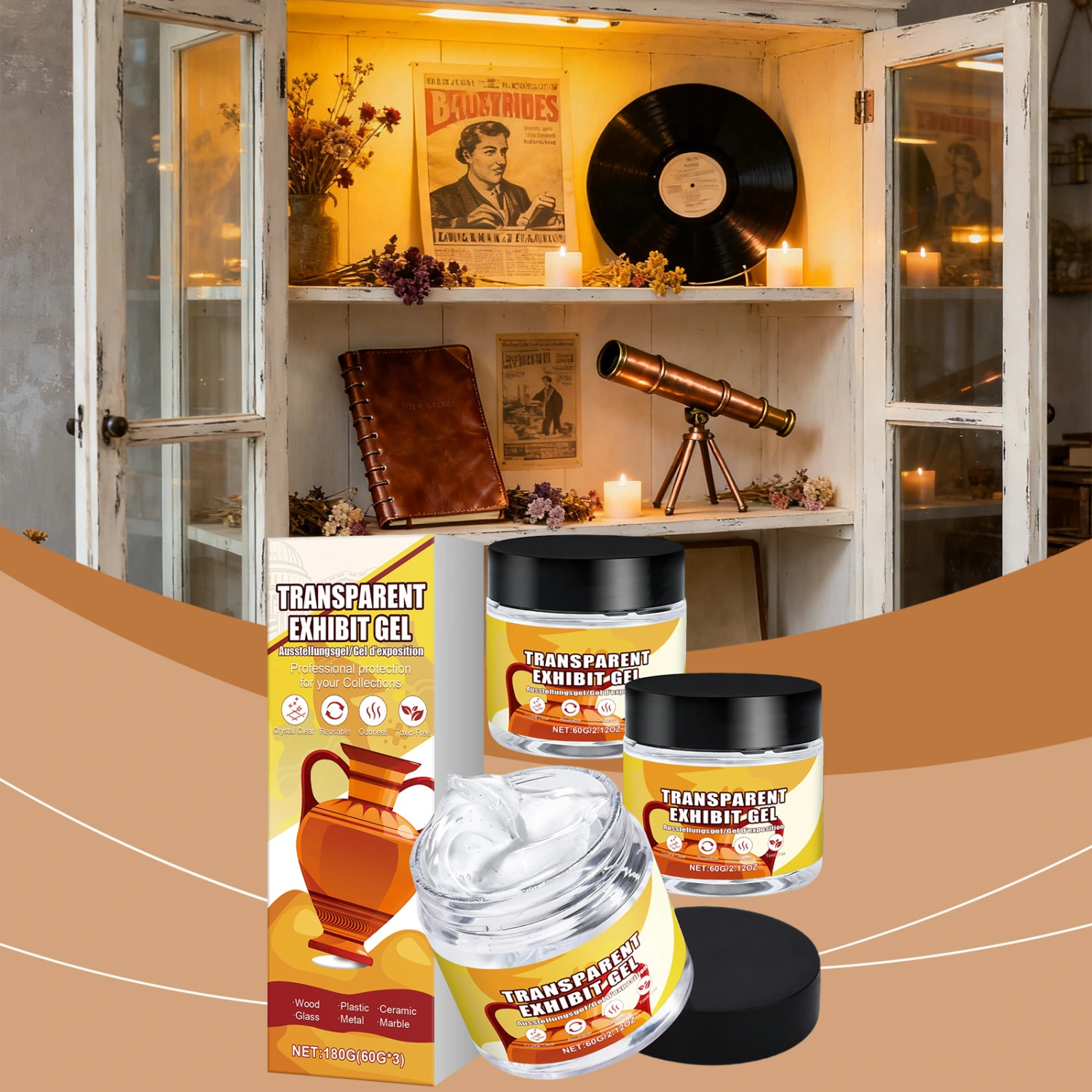 Transparent Exhibit Gel