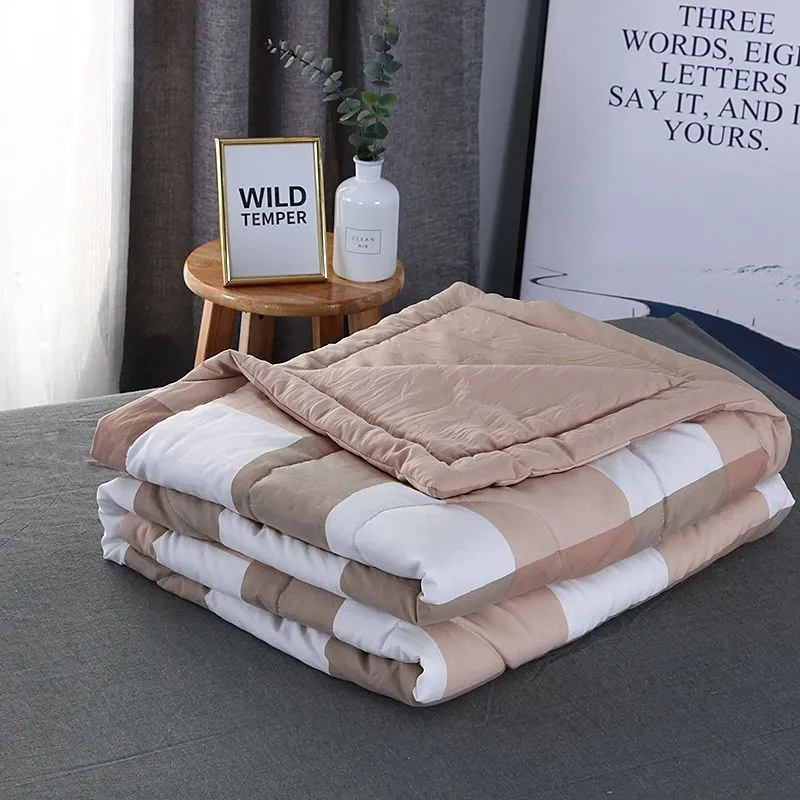 Summer Thin Cotton Quilt For Air-conditioned Rooms Single And Double-size Children's Quilt Insertsmachine-washable