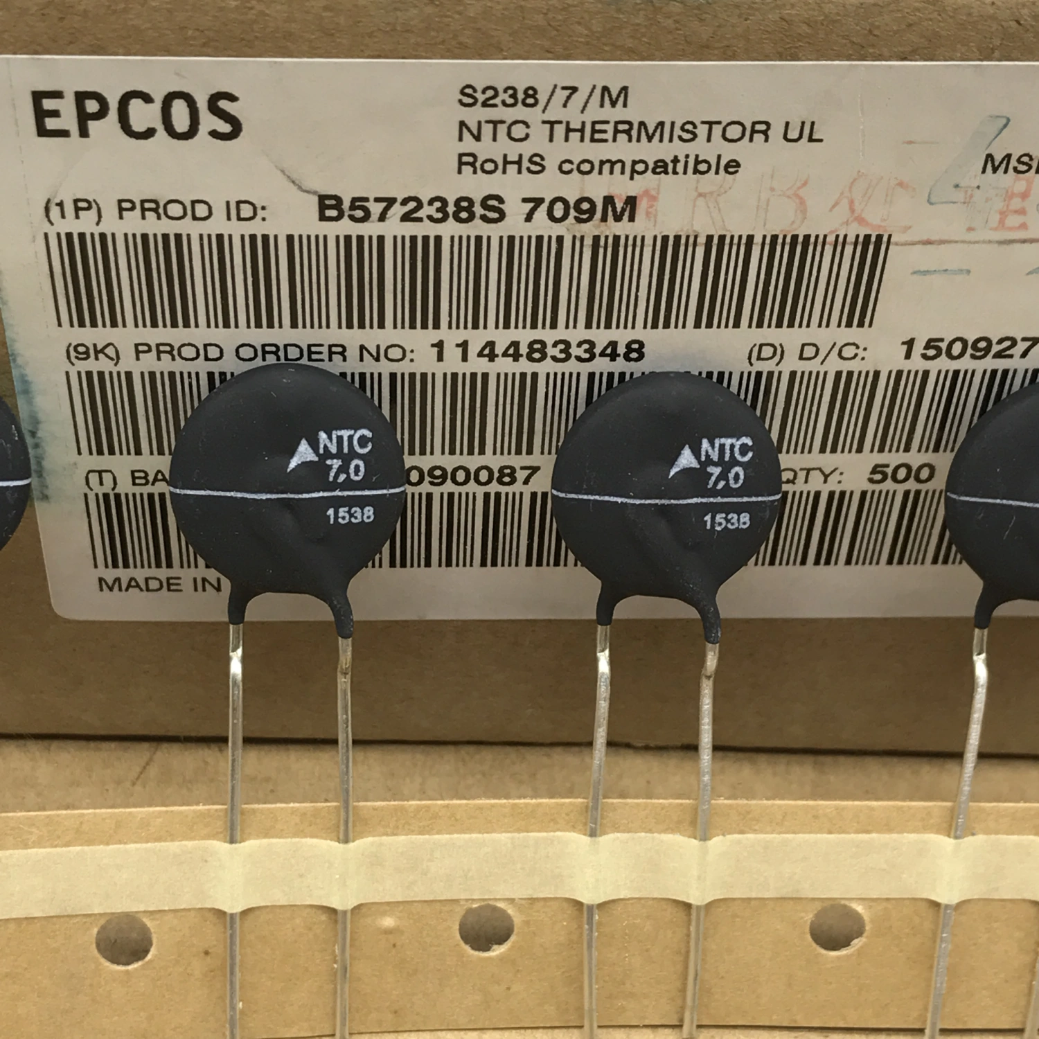 60 Power 2.2 Thermistor B57238S Imported 16MM