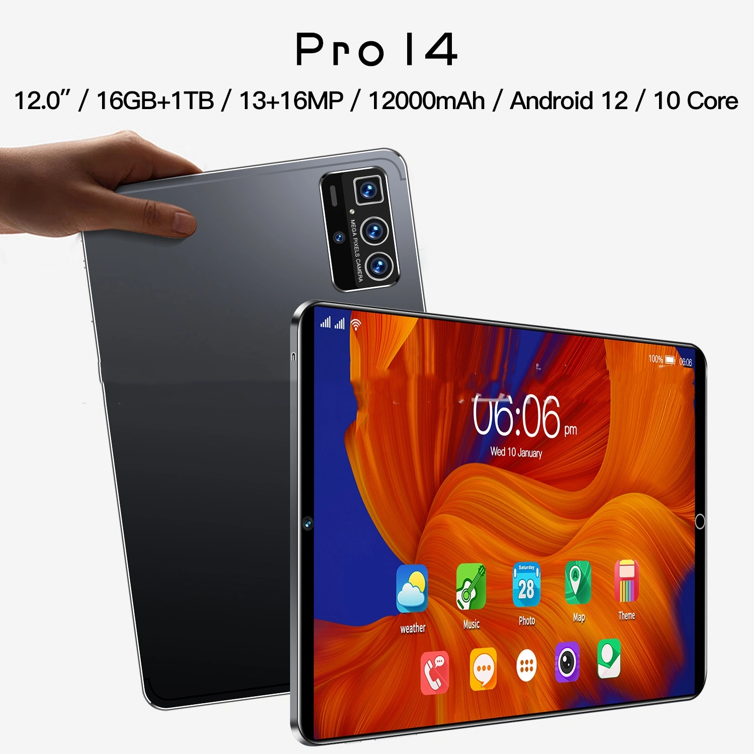 Bestseller 10 inch Pro 14 Tablet PC Android 12 Google