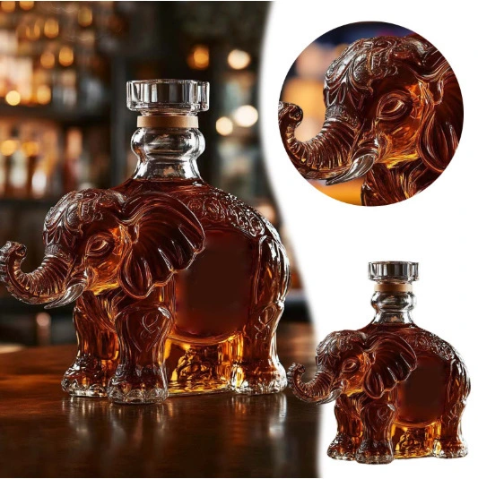 Funny French Bull Whiskey Bottle