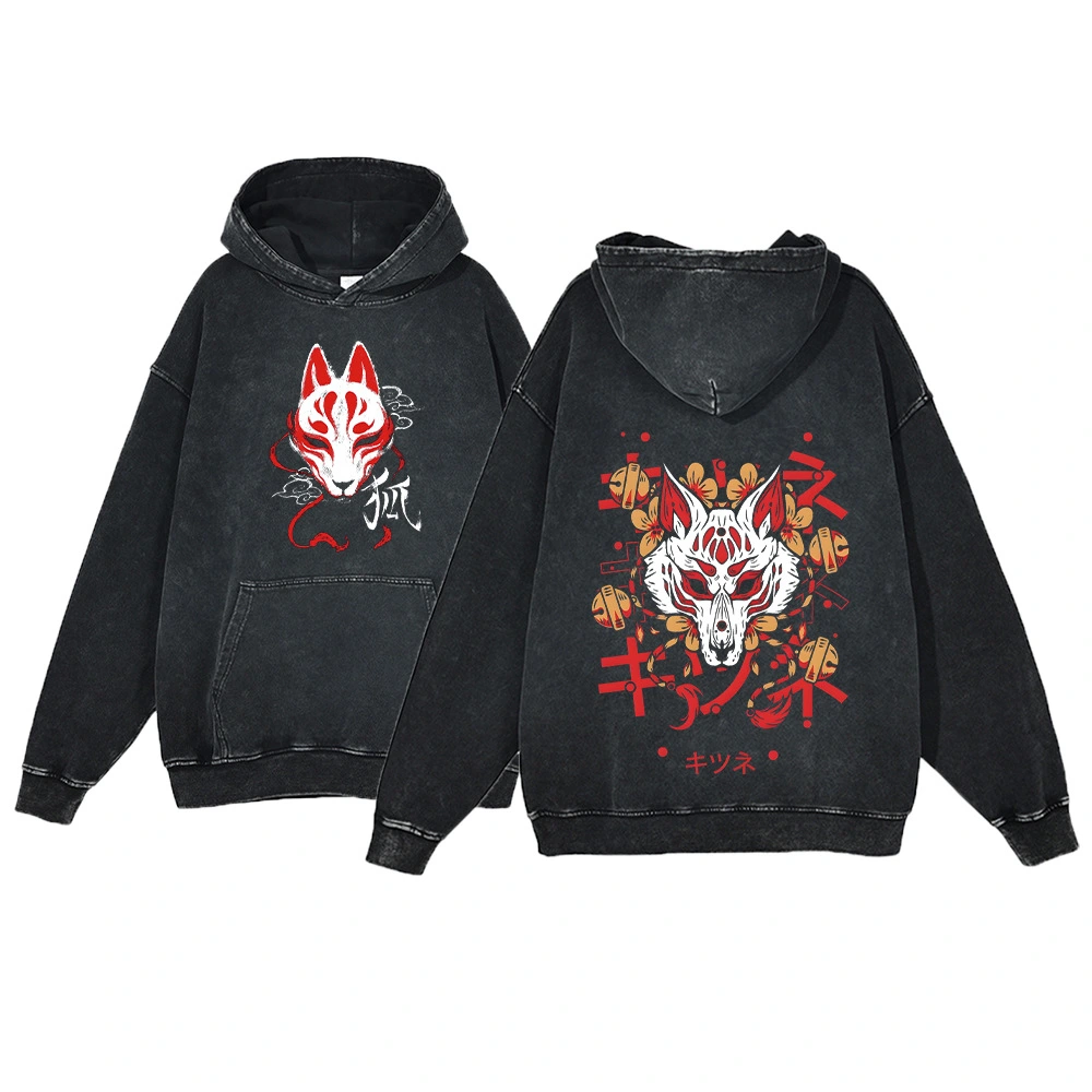 Ukiyo-e Koi Fish Retro Sweatshirt Men's Hip-Hop Hoodie,